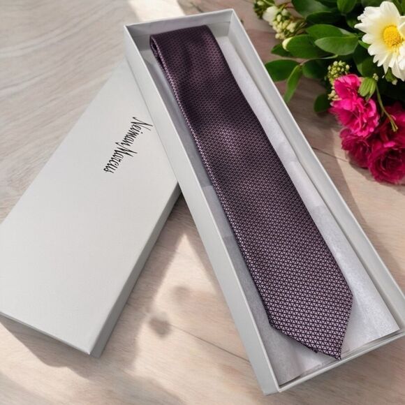 NWT Zegna Men’s Silk Tie - Picture 1 of 5